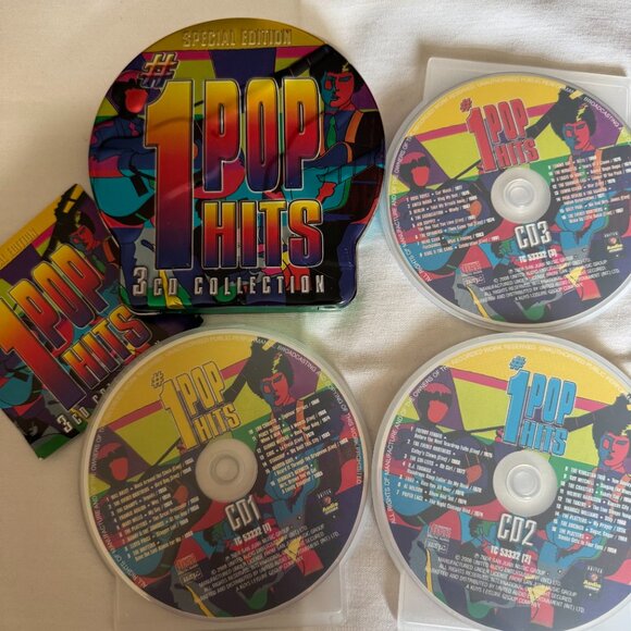 United Audio Entertainment Embossed Tin - 3 CD Set - #1 Pop Hits - 48 Tracks - Picture 9 of 9